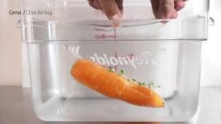 Empacado al vacío fácil. / Easy sousvide packing