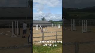 Not my finest moment 😂 #ponies #equestrian #horseriding #pony #riding #horse #horsefall #horsefail