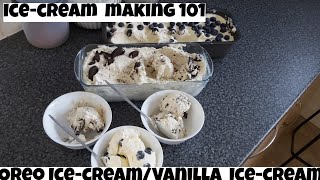 Easy HOMEMADE Ice-cream recipes/Oreo//Vanilla Recipes