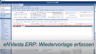 eNVenta ERP ✅ Wiedervorlage erfassen