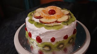 FRESH FRUIT CAKE | FRUIT CAKE RECIPE | SUPER SOFT FRESH FRUITS CAKE | CAKE RECIPE