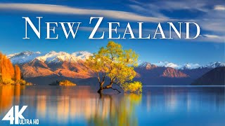 FLYING OVER NEW ZEALAND 4K UHD - Relaxing Music With Stunning Beautiful Nature 4K Video Ultra HD