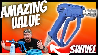 NEW! BLUE PRESSURE WASHER GUN WITH SWIVEL - Essential Washer Only $49!