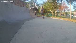 HUGE wall ride on vert wall!! #ab #skateboarding