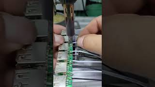 Punch Soldering #pcb #pcbuild #pcbdesign #kicad #pcbdesign #pcbassembly#pcba #eda #electronics