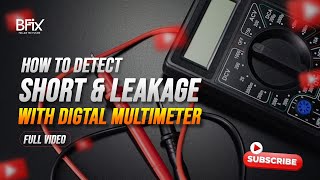 How to detect short circuit & Leakage With Digtal Multimeter | Mobile Phone repair | Malayalam