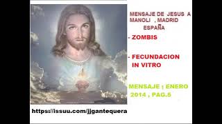 mensaje de jesus a  manoli    fecundacion in vitro