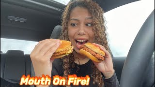 Which Fast Food Restaurant has the Spiciest Chicken Sandwich! (Mukbang)