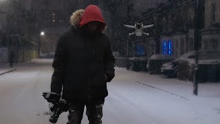 SNOW DAY IN LONDON | DJI MINI 3 + BMPCC4K