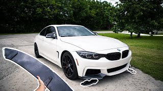 We Broke the Lip on the BMW 435i (CAN'T BELIVE IT!)