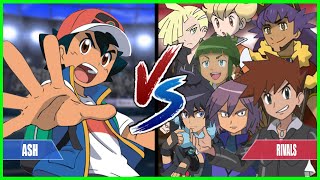 Pokemon Battle Series: Ash Vs All Rivals (Gary, Paul, Barry, Sawyer, Alain, Gladion, Leon)