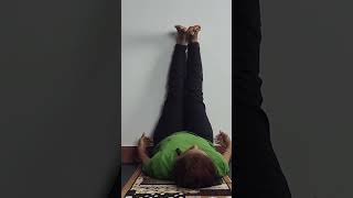 Arda Halasana: Easy Wall-Assisted Yoga for Digestion & More in Kannada #shorts