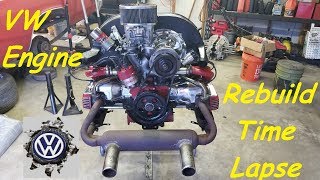 Volkswagen 1600cc engine rebuild time lapse