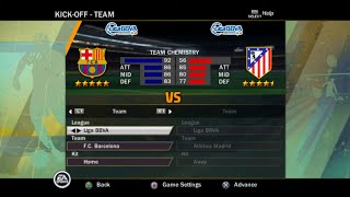 FIFA 11 (PS2) Gameplay - FC Barcelona vs Atletico Madrid