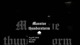 Massive thunderstorm