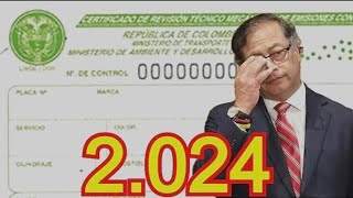 TARIFAS DEL LA TECNOMECANICA EN COLOMBIA 2024 "SEÑOR BITER*