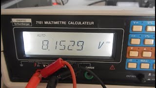 Solartron/Enertec 7151 multimeter repair pt. 2. Calibration failed.