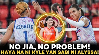 NO JIA, NO PROBLEM sabi ni Alyssa Valdez! CONFIDENT kay KYLE NEGRITO bilang MAIN SETTER! #creamline