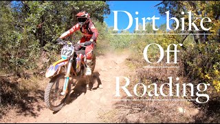 Ride Dirt bike Off Roading! Dirt bike Trail Riding Single Track Trails!