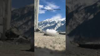 Sun Kisses Snow: A Moment of Mountain Magic (Quotes & Nature's Dance) #youtubeshorts #timelapse