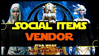 SWTOR: Social Items Vendor Location and Item Preview