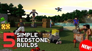 5 Simple Redstone Builds in Minecraft