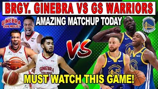 BRGY. GINEBRA vs GS WARRIORS! Thrilling Intense Game! Exhibition Game! 2k24