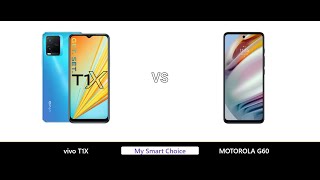 A Detailed Comparison of vivo T1X VS MOTOROLA G60 | My Smart Choice