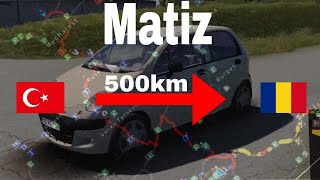 Euro truck simulator 2 1.50 Daewoo Matiz 2000 travelling from Edirne 🇹🇷 to Bucharest 🇷🇴 500km long.