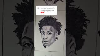 Number 11:Youngboy 💜🏴󠁧󠁢󠁳󠁣󠁴󠁿 #fanart #rapartist #hiphopartist #youngboy #nba #americanrap #realism