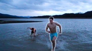 LOSER HAS TO JUMP IN FREEZING LAKE!