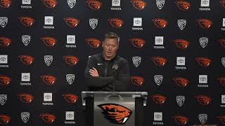 Oregon State Football Post-Game Vs. UNLV: Head Coach Trent Bray (10/19/24)