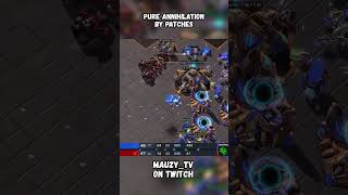 Patches DESTROYS ReBellioN's Stalkers #sc2 #starcraft #starcraft2 #rts #shorts