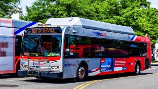 Wmata Metrobus 2007 New Flyer C40LFR #2817 On Route 80 McPherson Square