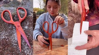 How to make Scissor From Wood || The Best Creative Idea || Art In Your Heart That You Won't Believe