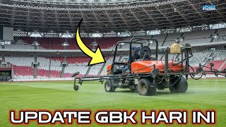 BERKELAS! Update GBK! Mowing & Topdressing Untuk Laga Kualifikasi Piala Dunia Melawan Vietnam!