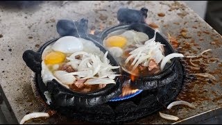 FLAMING BEEF and EGGS! - Must-Eat Cambodian Street Food Dish in Phnom Penh!