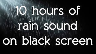 🎧 ☁ Rain noise sounds rain sound black screen dark screen high quality white noise ASMR Relax sleep