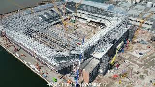 Everton's New Stadium Construction Bramley-Moore Dock Liverpool 20th July 2023