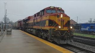 Kansas City Southern Leeds Auto Train through Elkhart