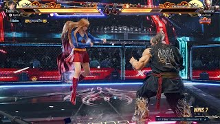 TEKKEN 8 - Supergirl vanquishes Heihachi for thinking he was as strong as a Kryptonian