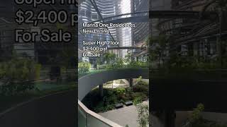 Marina One Residences for sale. $2400 psf super high floor. 710 sqft. Call ERA agent 9382 1739.