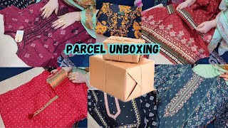 Pakistan sy aay bohat payary dresses 😍|| parcel unboxing #pakistanivloggerinsaudiarabia