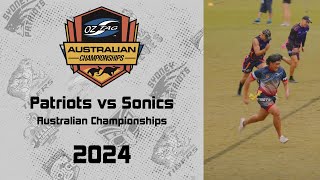 Mens Open - Patriots vs Sonics - Australia Championships 2024