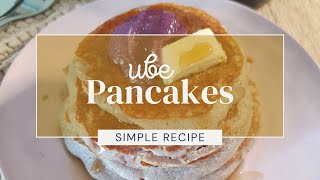 Ube Pancake Simple Recipe