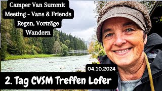 Vlog 205 Camper Van Summit Meeting Lofer Tag 2 • Follower 😍 • Gegend erkunden • Regen • BBQ