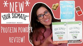 FOUR SIGMATIC PLANT BASED PROTEIN POWDER REVIEW | Taste + Recipe test!