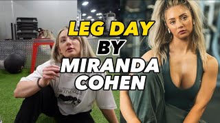 Leg Day By Miranda Cohen | Female Fitness Motivation 2024