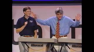 Microsoft Windows 95 Launch with Bill Gates & Jay Leno 1995