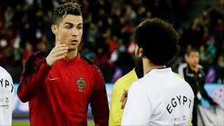 Cristiano Ronaldo Shows Mohamed Salah Who is The Boss